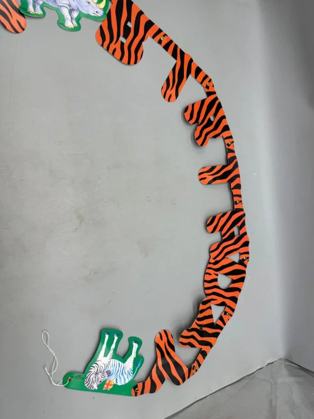 Tiger & Safari Animals String Garland Banner For Party Decor READ